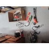Image 3 : 2 BOXES OF CAULKING, SAWS, MISC. TOOLS, ETC.