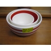 Image 1 : WHITE & RED MIXING BOWL SET