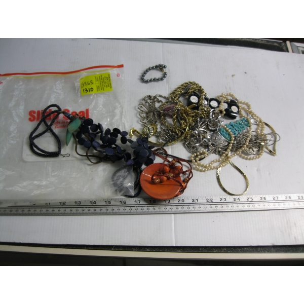 BAG OF ASST. COSTUME JEWELLERY