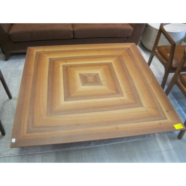 LG. 125CM SQUARE WOOD COFFEE TABLE