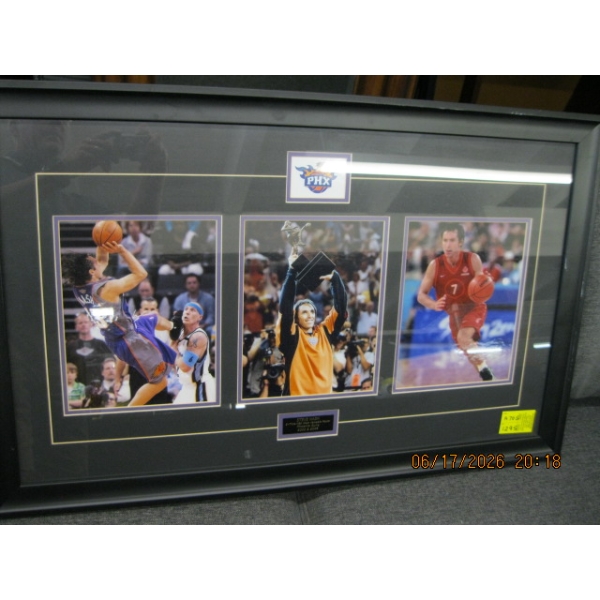 FRAMED 3 PHOTOS OF STEVE NASH 2X NBA MVP