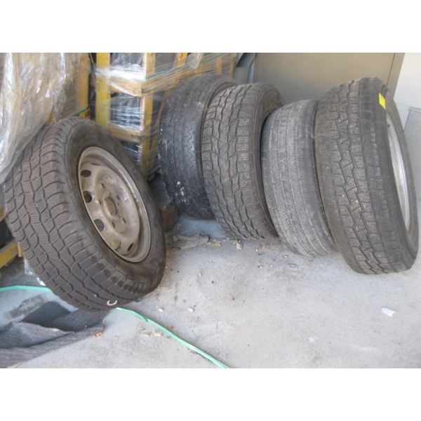 5 ASST. TIRES - SOME ON RIMS
