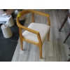 Image 2 : LIGHT UPHOLSTERED WOOD FRAMED DINING CHAIR