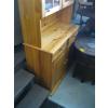 Image 7 : PINE GLASS DOOR CABINET W/LOWER STORAGE & DRAWERS