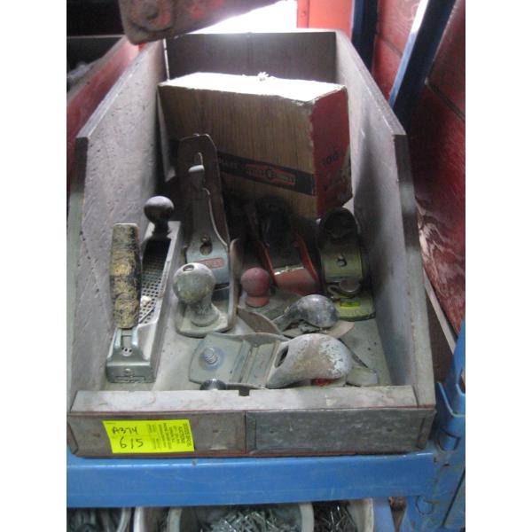 BIN OF WOOD PLANES