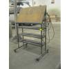 Image 1 : ROLLING METAL PLANS CART