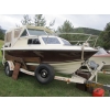 Image 1 : MARLIN 20' BOAT W/CUDDY CABIN, MERC 485 INBOARD/OUTBOARD ENGINE, EVINRUDE 8HP MOTOR