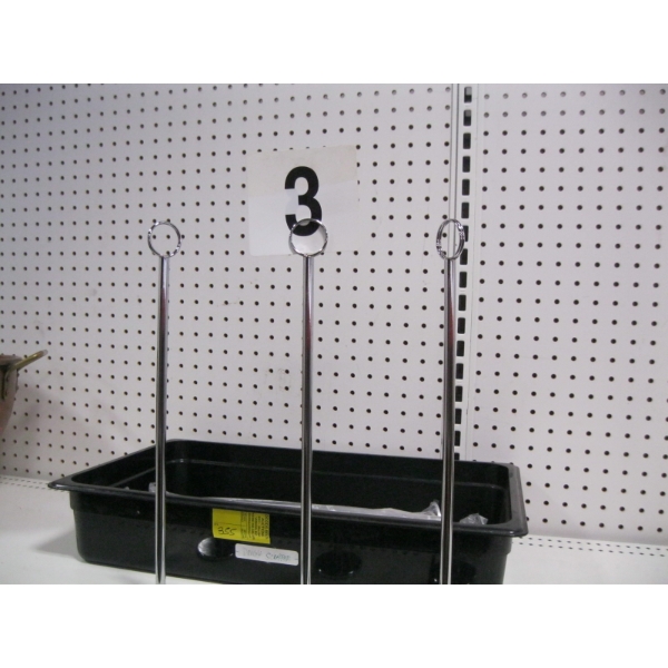 CONTAINER W/SHORT SIGN STANDS