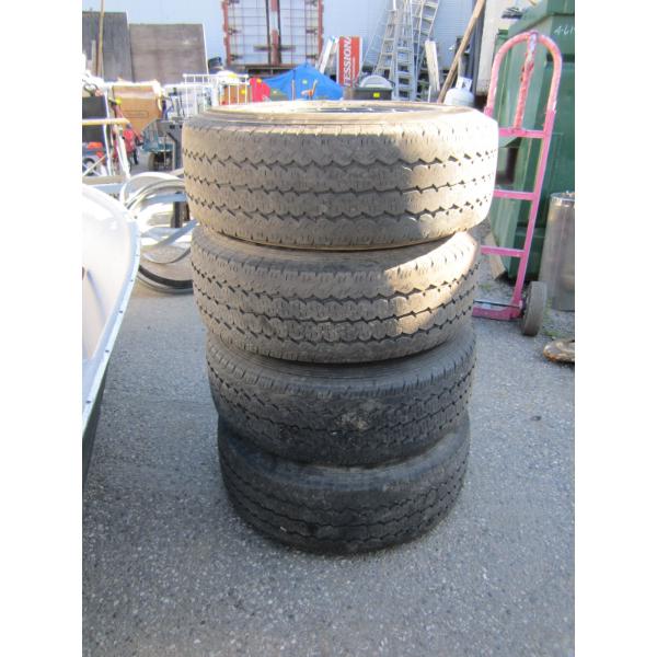 CONTINENTAL LT245/75R16 TIRES ON 8 BOLT RIMS