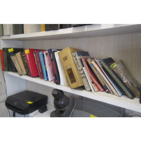 SHELF OF ASST'D REPAIR MANUALS