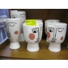 Image 1 : 6 ITALIAN FACE VASES