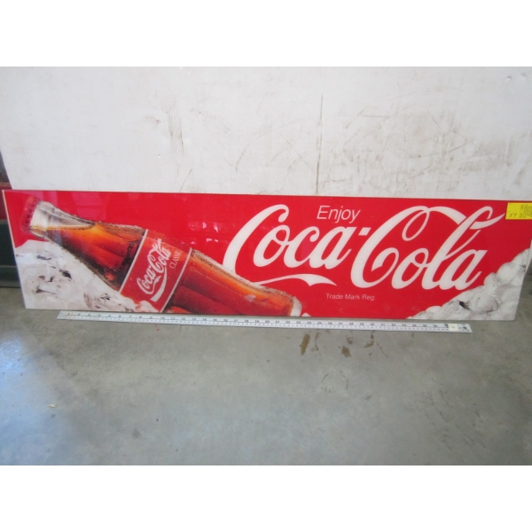 COCA COLA SIGN, APPROX. 4'X1'
