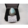 Image 2 : LADIES .925 SILVER RING W/LG. STONE, 10.5G, SZ 7 1/2