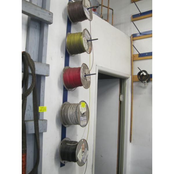 5 SMALLER ROLLS OF WIRE, 14 GUAGE COPPER