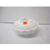 Image 1 : DECORATIVE LIDDED FENTON MILK GLASS DISH