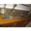 Image 3 : LG. MARBLE INLAID TOP SIDEBOARD - 3 DRAWERS, 4 DOORS