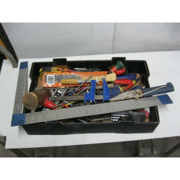 MISC. CHISELS, CLAMPS, MACHETE, ETC.