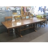 Image 2 : LG. DINING TABLE W/2 LEAVES & 4 CHAIRS