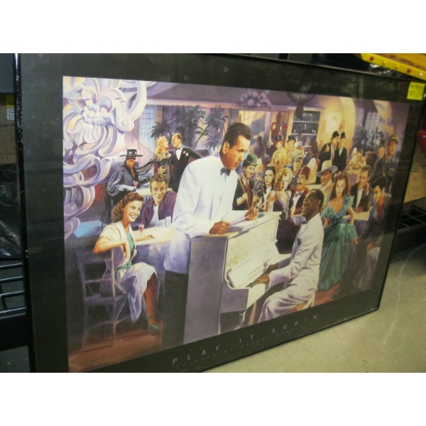 FRAMED POSTER "PLAY IT AGAIN"