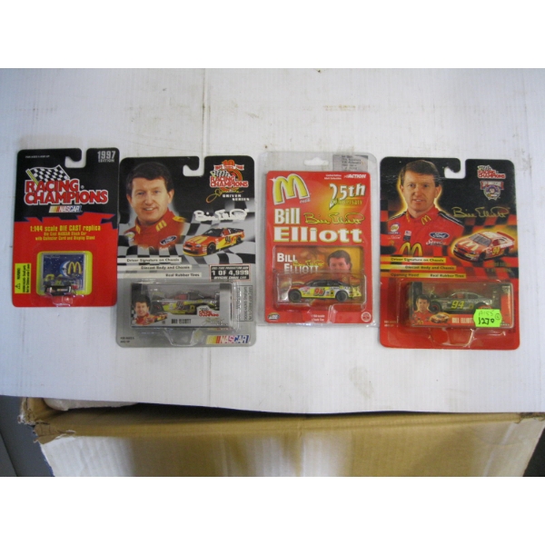 4 NASCAR COLLECTOR CARS