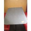 Image 4 : WALL MOUNT 50s STYLE TABLE W/2 RED BENCHES