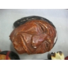 Image 2 : 4 CHALKWARE NATIVE HEADS