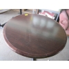 Image 2 : 42" WOOD TABLE W/METAL BASE