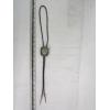Image 2 : SILVER NAVAJO BOLO TIE W/TURQUOISE STONE