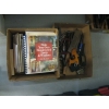 Image 1 : FLAT OF HAND TOOLS & BOX OF BOOKS