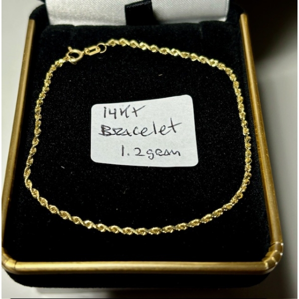 14KT BRACELET, 1.2G