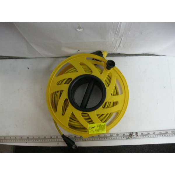YELLOW EXTENSION CORD ROLLER
