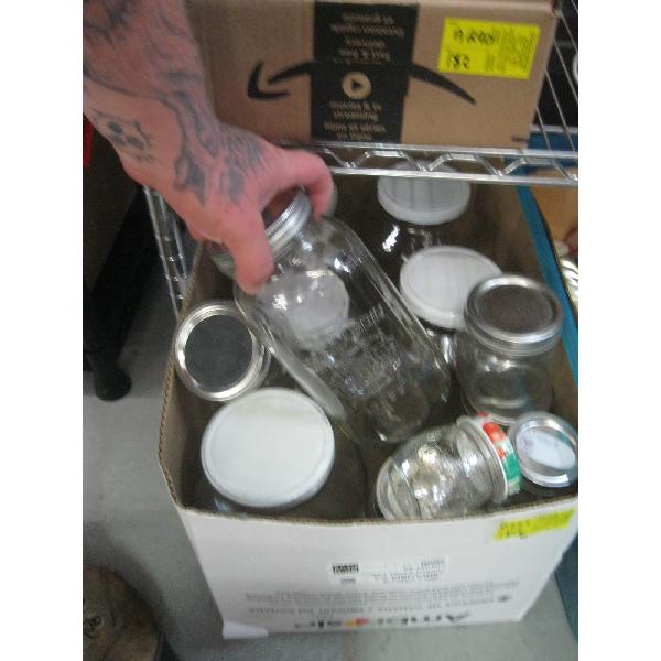 1 BOX OF CANNING JARS