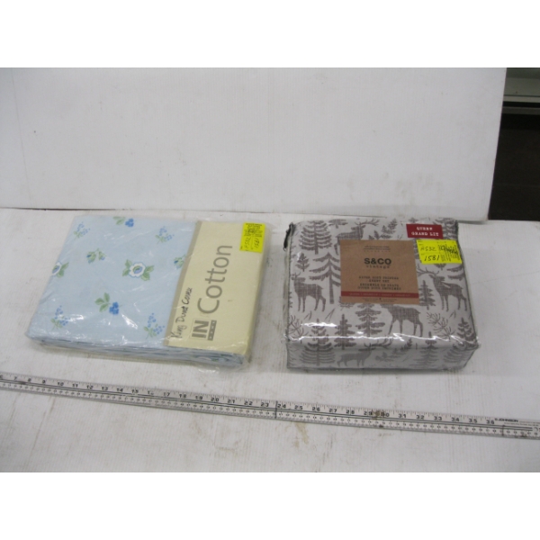 KING SIZE DUVET COVER & A QUEEN SIZE SHEET SET