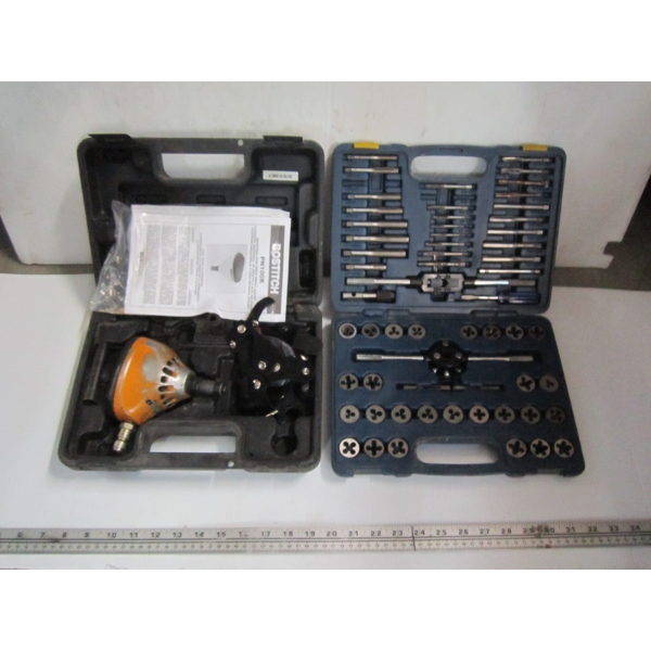 BOSTITCH HIGH SPEED IMPACT NAILER IN CASE & MASTERCRAFT TAP & DIE SET
