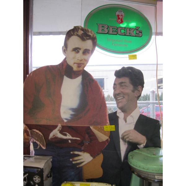 JAMES DEAN & DEAN MARTIN CARDBOARD CUTOUTS