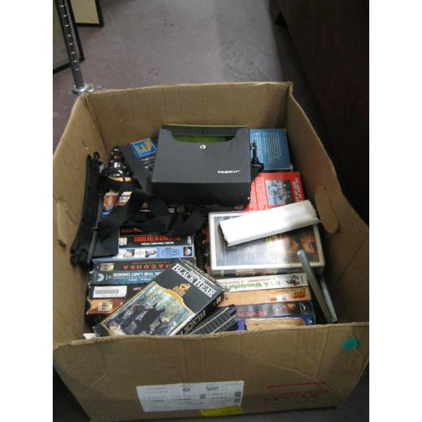 BOX OF ASST. VHS TAPES