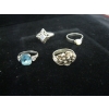 Image 3 : 4 STERLING SILVER .925 RINGS, 15G