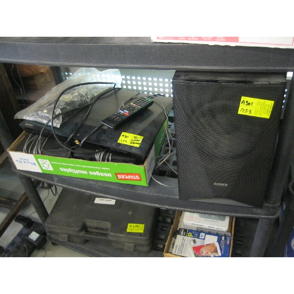 SONY SURROUND SOUND DVD PLAYER W/5 SPEAKERS