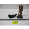 Image 1 : CARVED SEAL, SIGNED & A FIGURINE