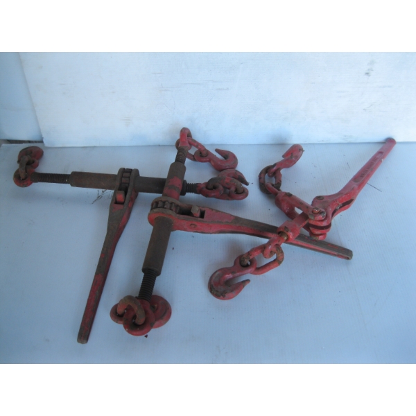 2 - RATCHET CHAIN BOOMERS & A CHAIN CINCH