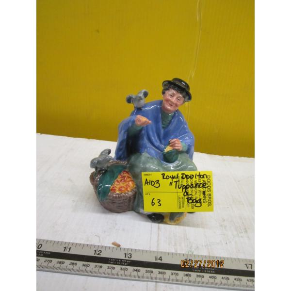 ROYAL DOULTON FIGURINE "TUPPENCE A BAG"