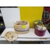 Image 1 : SEWING BASKET & TIN W/ASST. CONTENTS