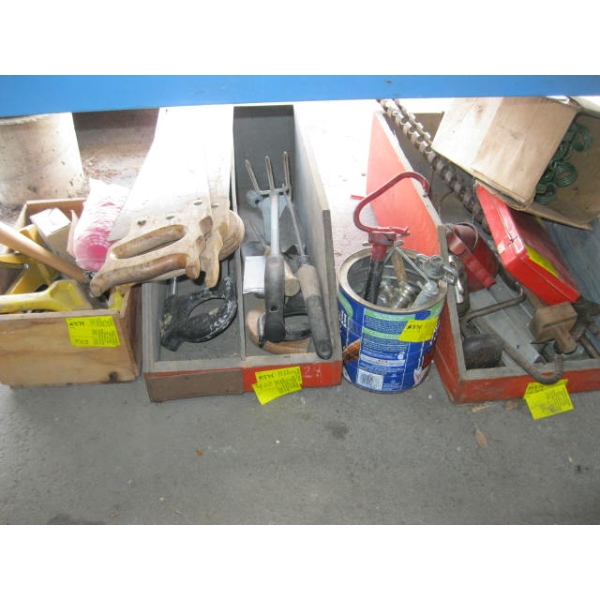 MISC. DRILL BITS, NAIL REMOVER, PINS, SAWS, ETC.
