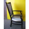Image 4 : 6 UPHOLSTERED WOOD FRAMED ARMCHAIRS