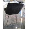 Image 3 : 4 BLACK CHAIRS W/CHROME LEGS