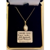 Image 1 : LADIES 10KT CHAIN W/18KT GENUINE PEARL PENDANT, 16" CHAIN