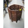 Image 4 : CARVED &  INLAID ROUND TOP FOLDING BASE TABLE