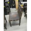 Image 5 : SPANISH REPRODUCTION LEATHER W/WOOD CARVED CHAIRS
