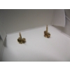 Image 4 : 14KT GOLD AMETHYST EARRINGS, SCREW BACKS W/10KT BACKINGS