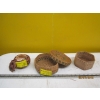 Image 1 : 2 WICKER TYPE BASKETS & 1 WOOD BOWL